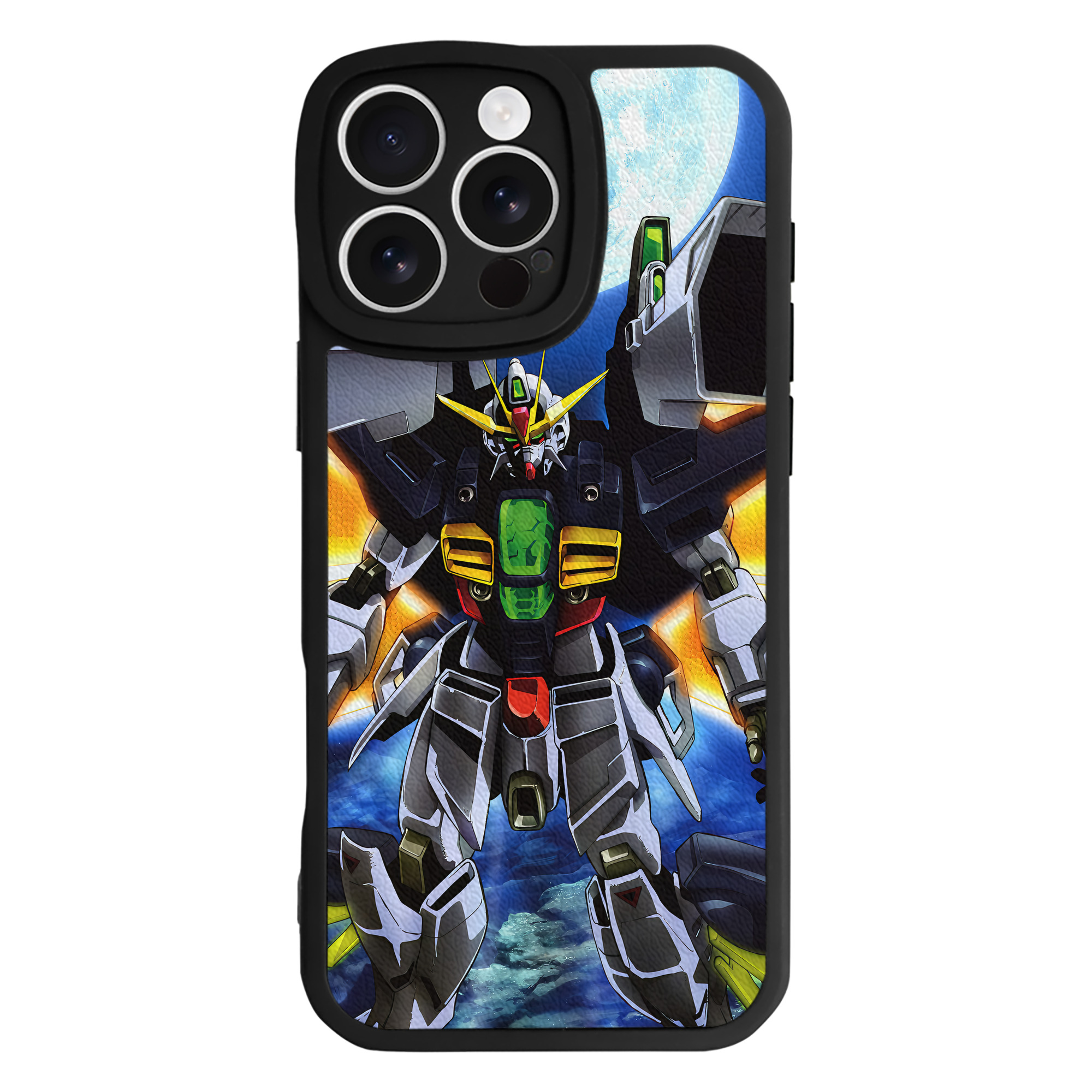 （画像用） 機動戦士ガンダム Mobile Suit Gundam 【iPhone 16シリーズ対応】シリコンスマホケース（レザー調） 材質：シリコン